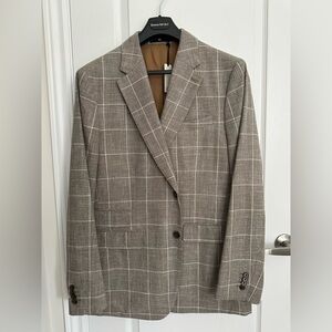 NWT Italian Plaid Sports Coat Banana Republic